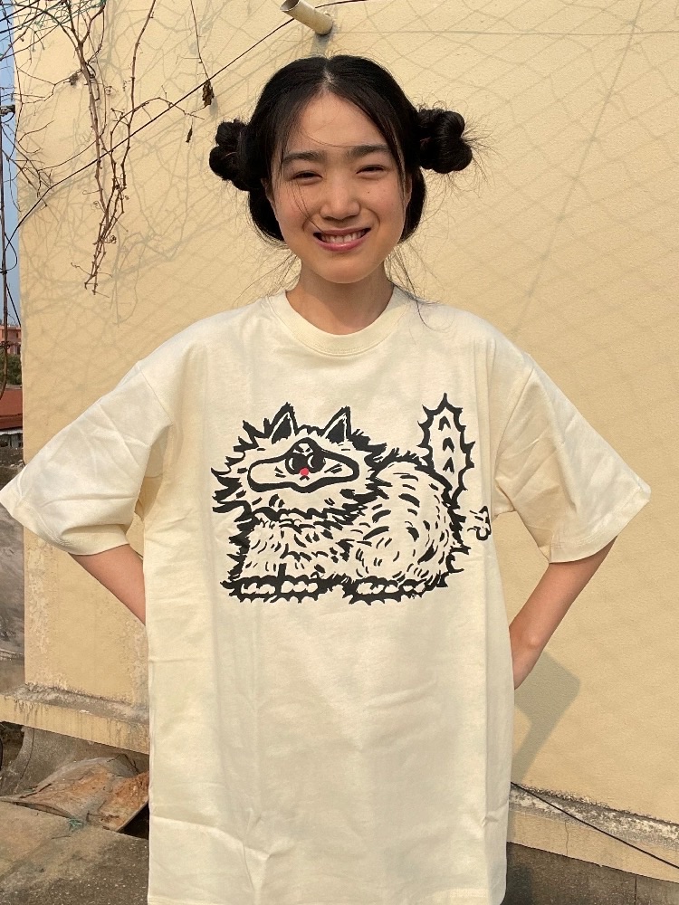 曼斯特物種XmermertoysX曹夕 炸毛貓咪 短T