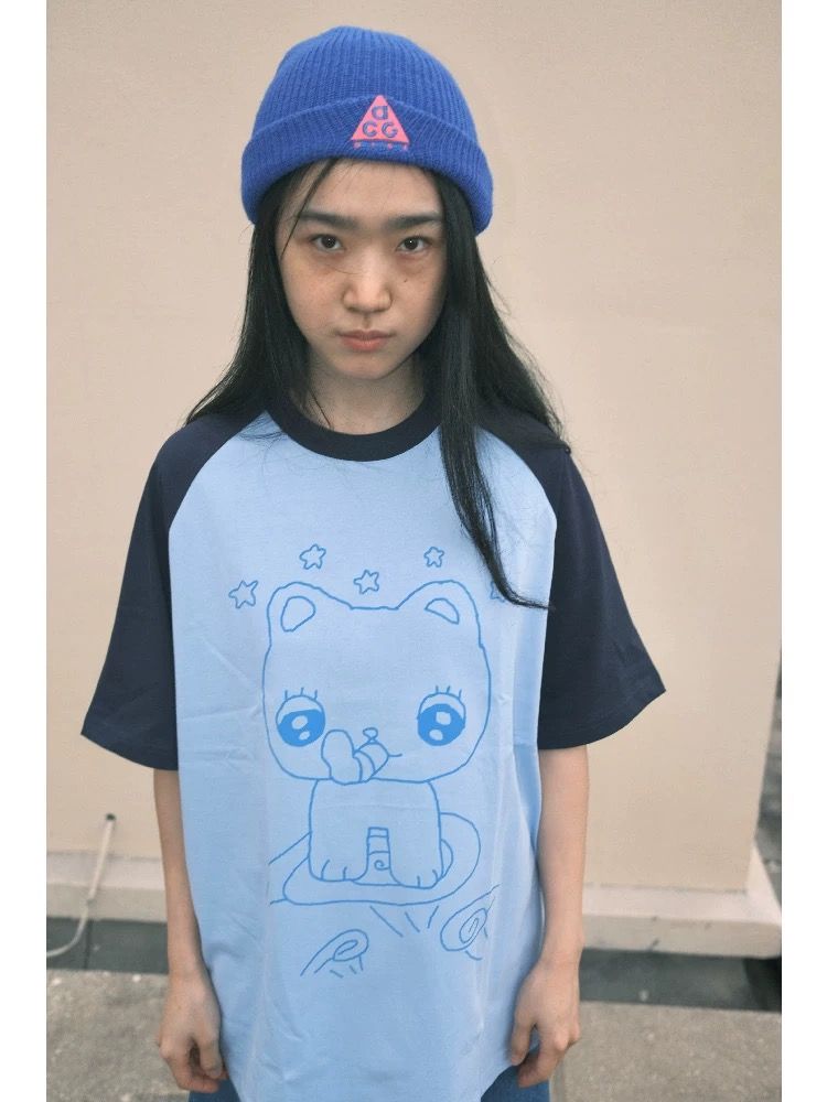 New✨  抽菸貓咪 短T