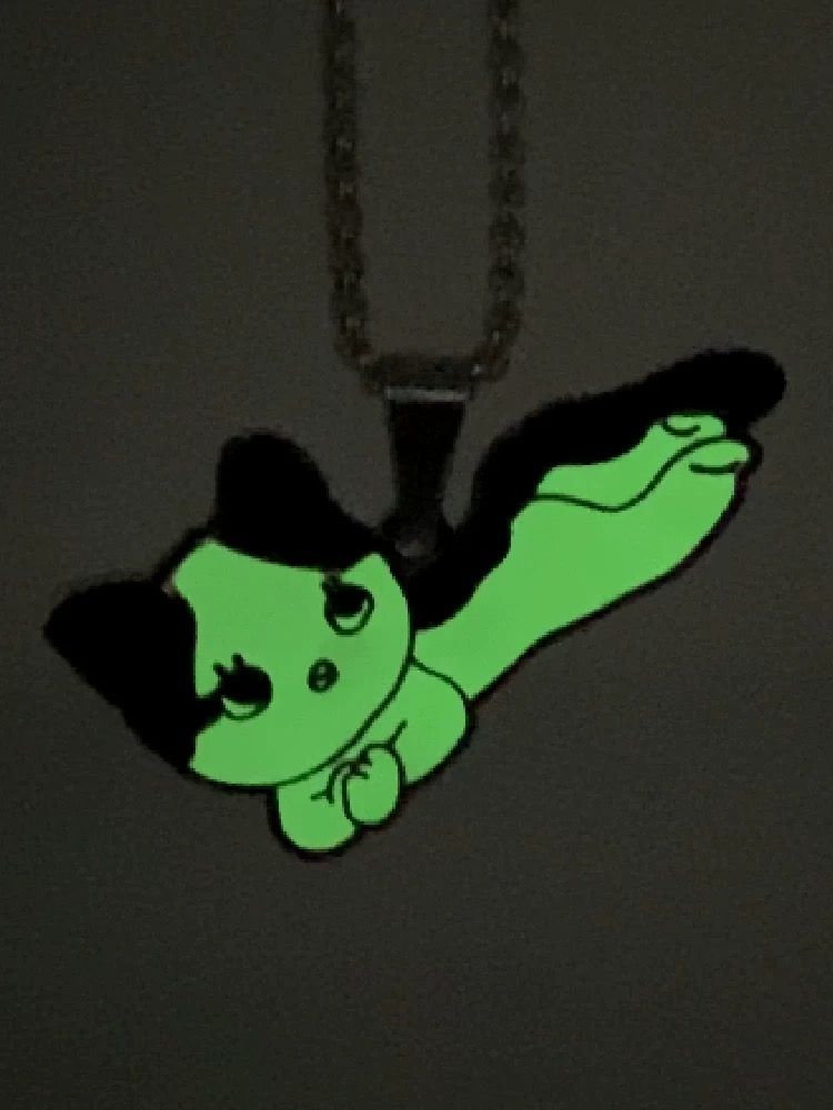 加價購⭐️ 問號貓 夜光項鍊