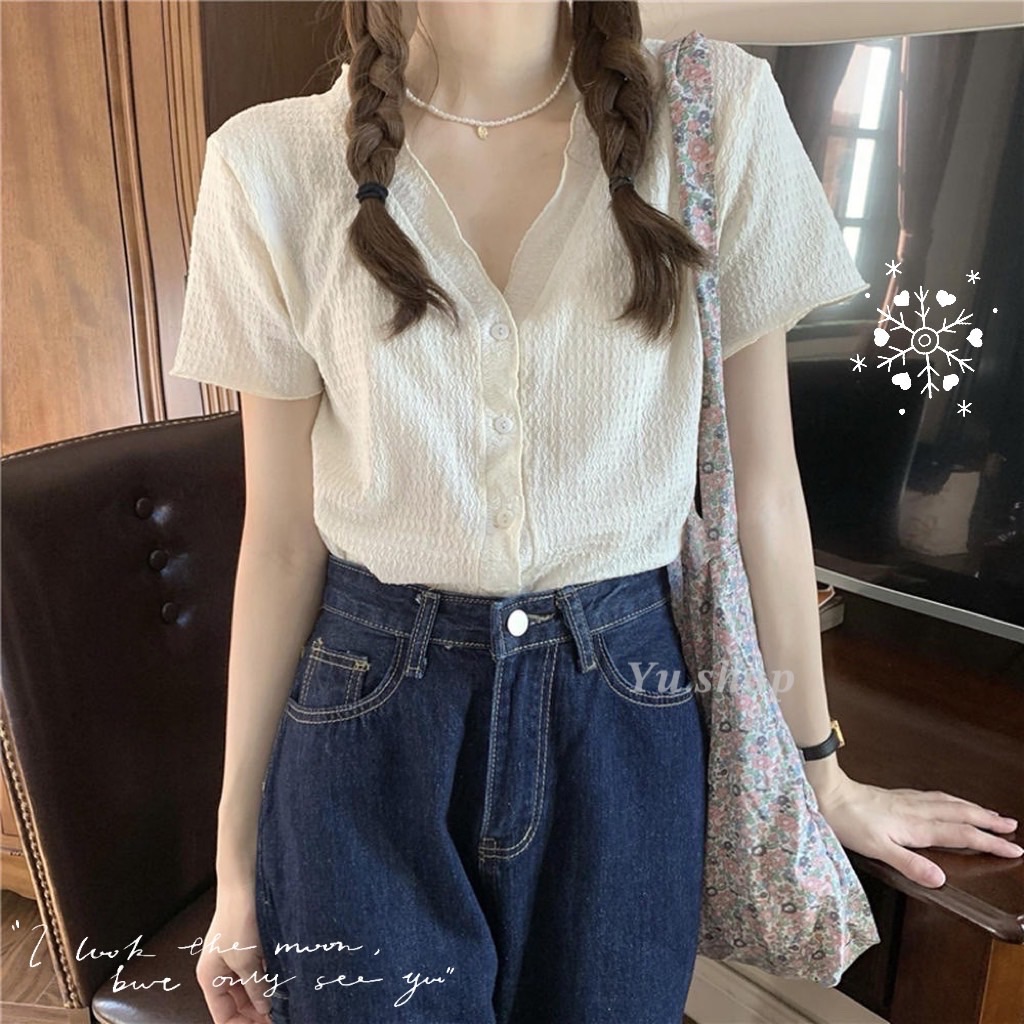 韓版夏季新款仙女襯衫♡