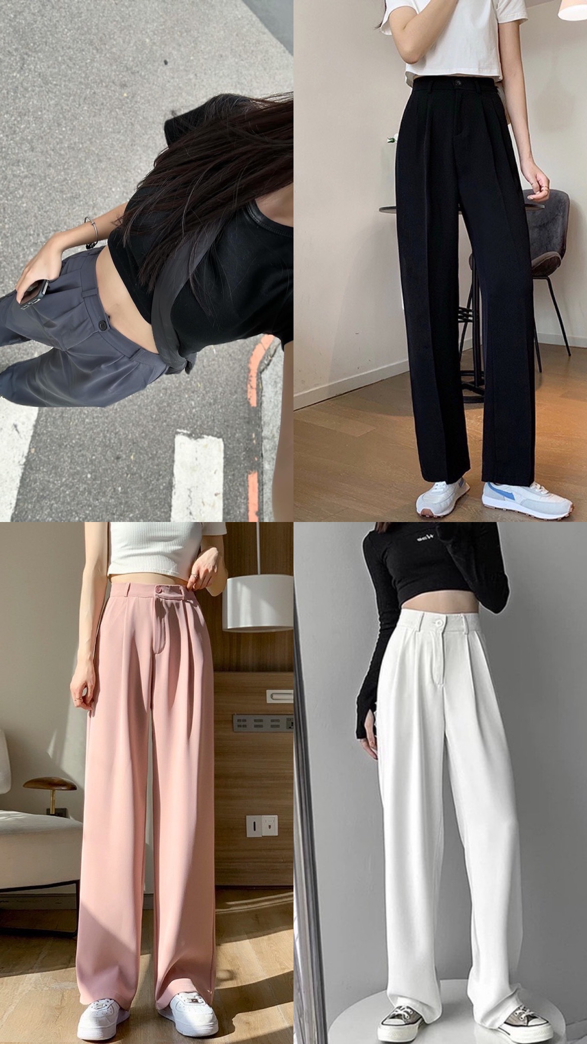 韓版四季西裝百搭多色褲