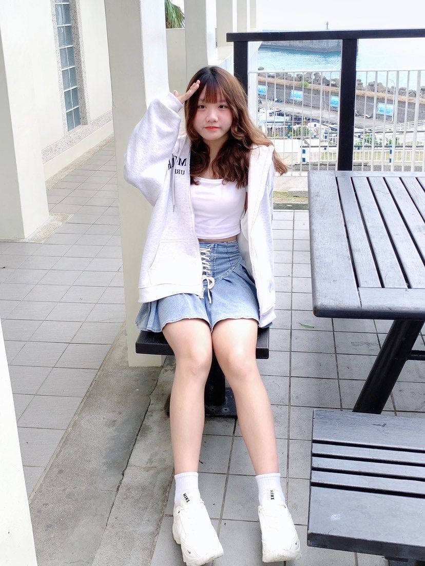 Oversize簡約寬鬆返校連帽外套♡