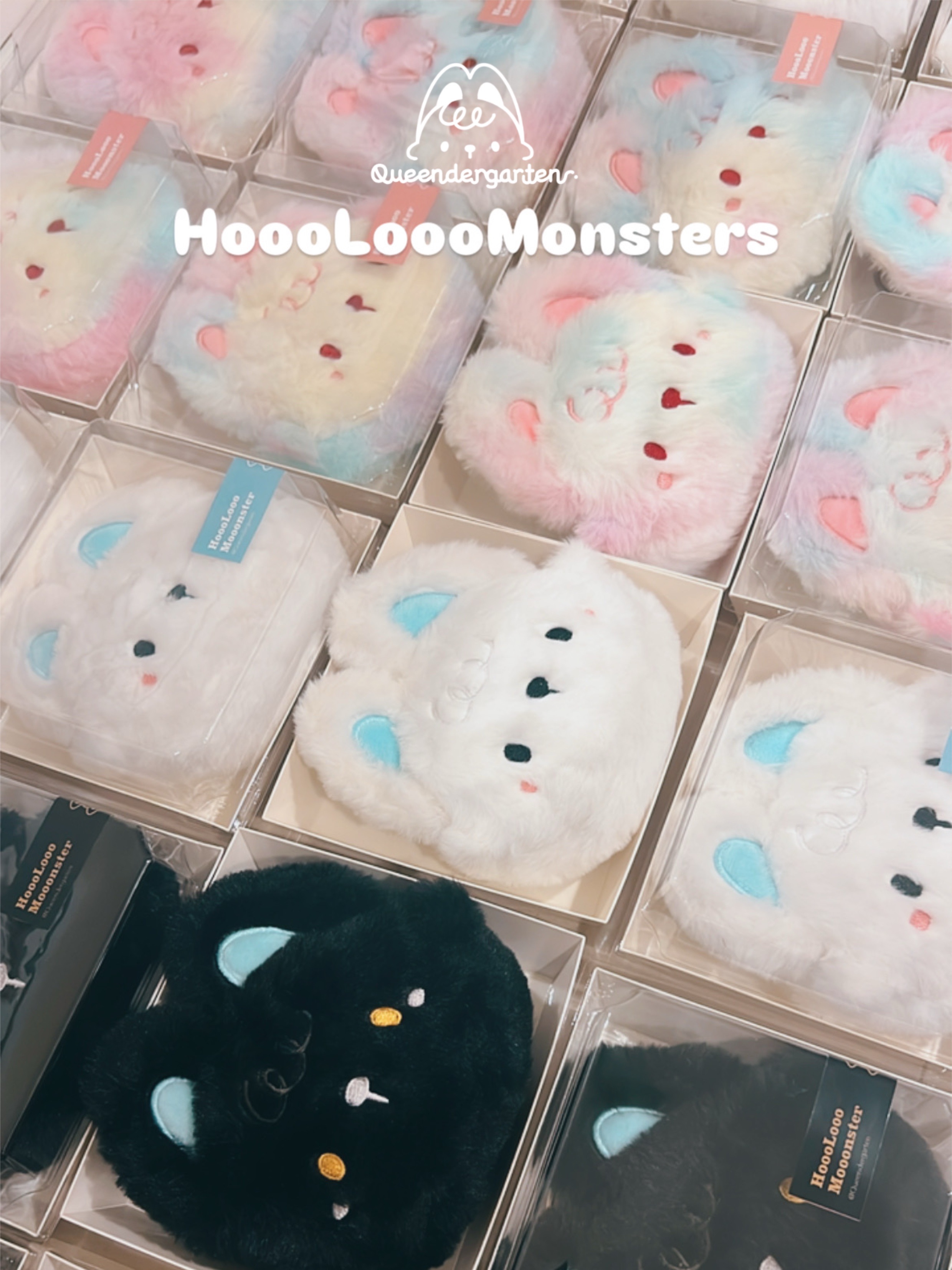 ✦黑白彩虹呼嚕怪大頭零錢包✦