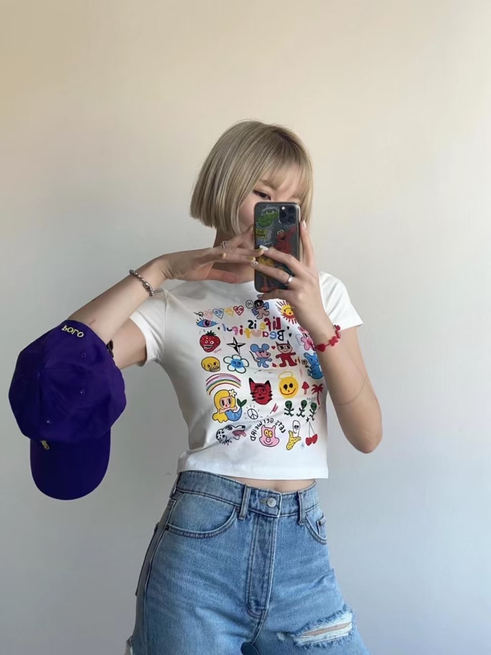 STAY SEOUL 塗鴉 短版 上衣