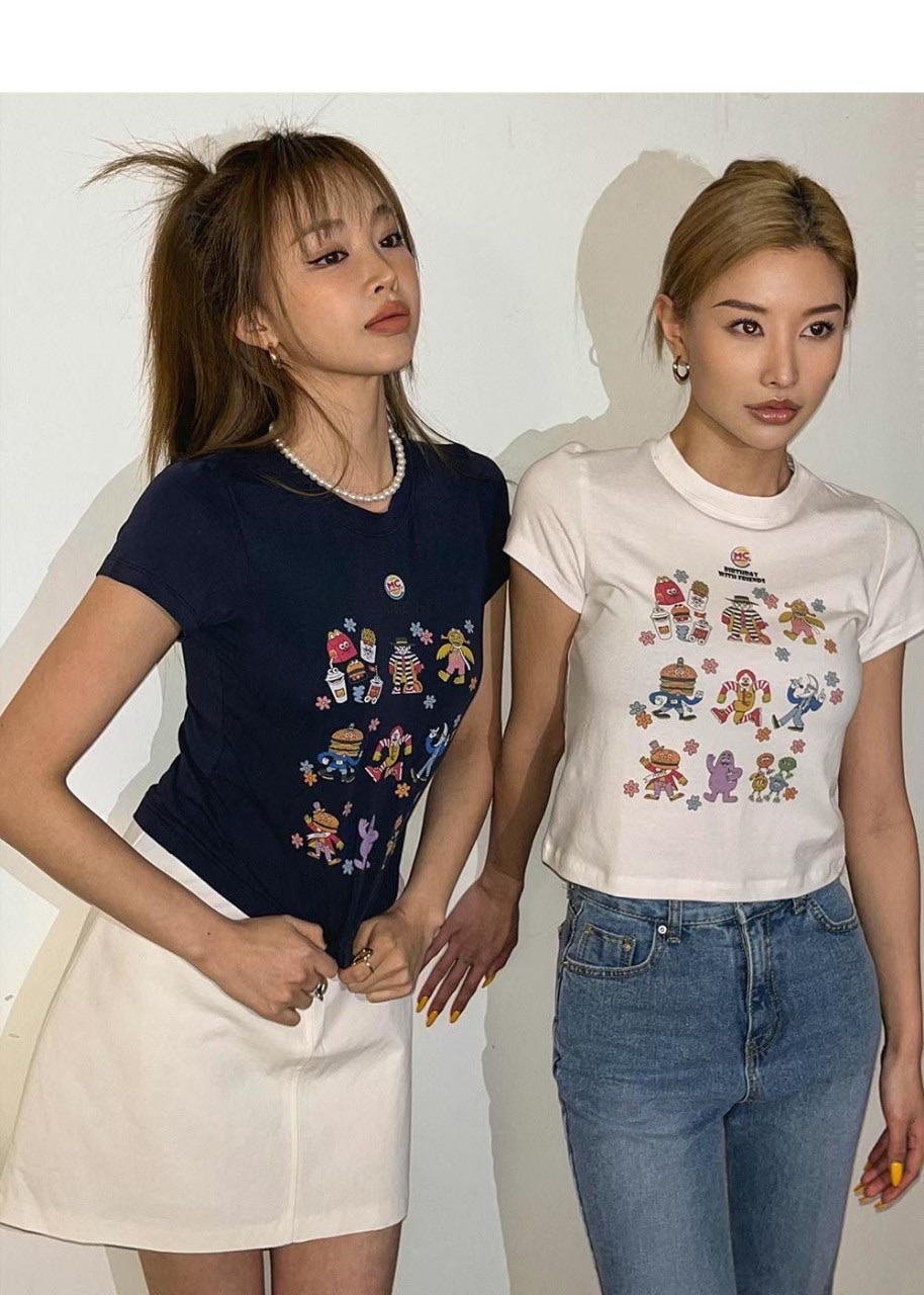 🇰🇷正韓 STAY SEOUL 麥當勞塗鴉 短版上衣