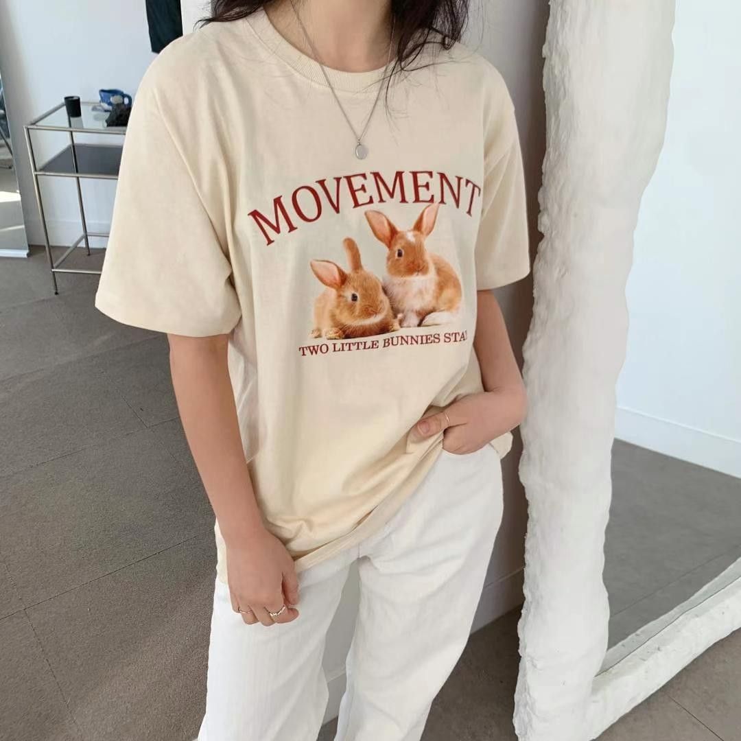 正韓 兔兔 短袖踢 3色