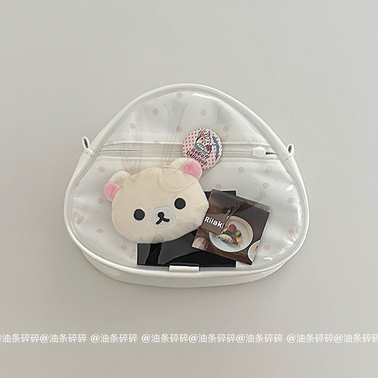 波點飯團收納包