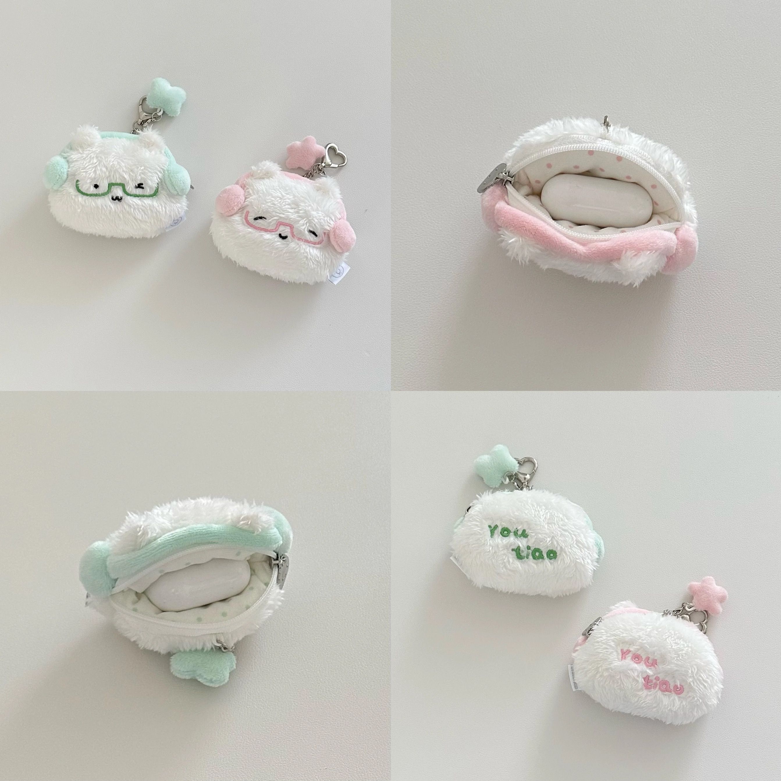 薄荷耳機貓！零錢/耳機包！！掛件