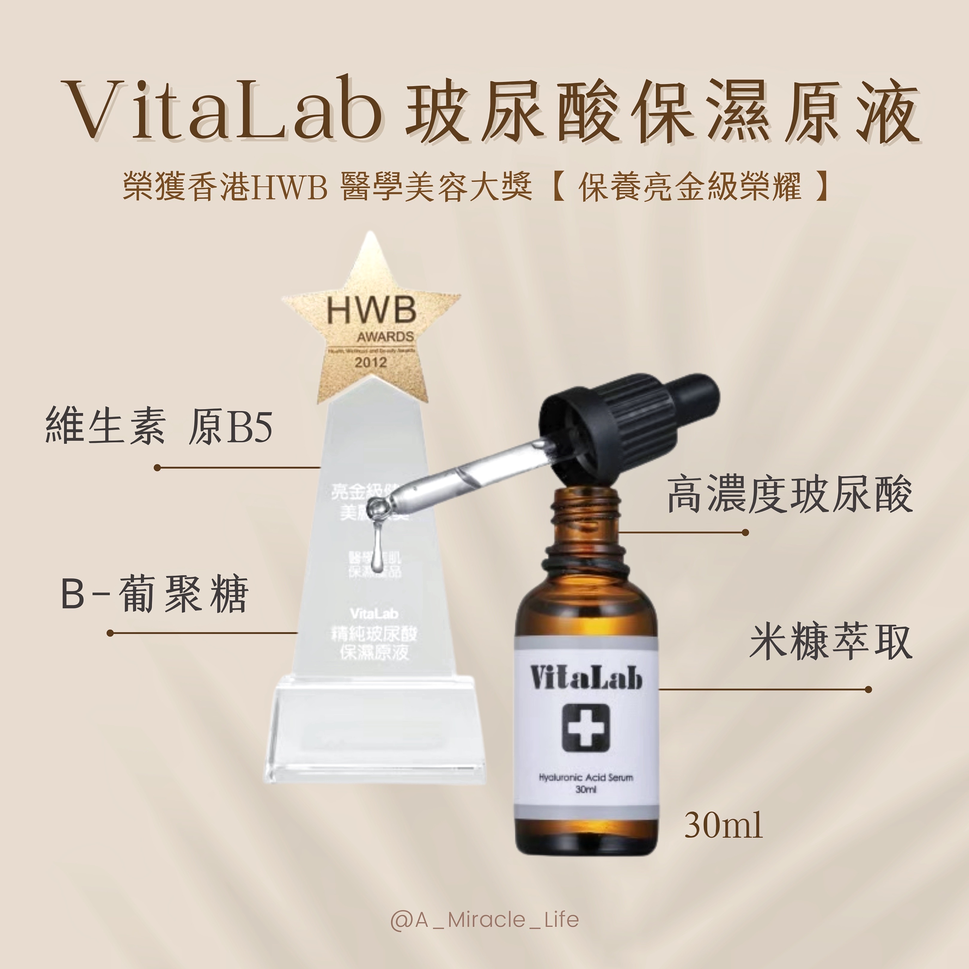 VitaLab 維科生醫 高純度玻尿酸 玻尿酸保濕原液 💧現貨秒出 🚚