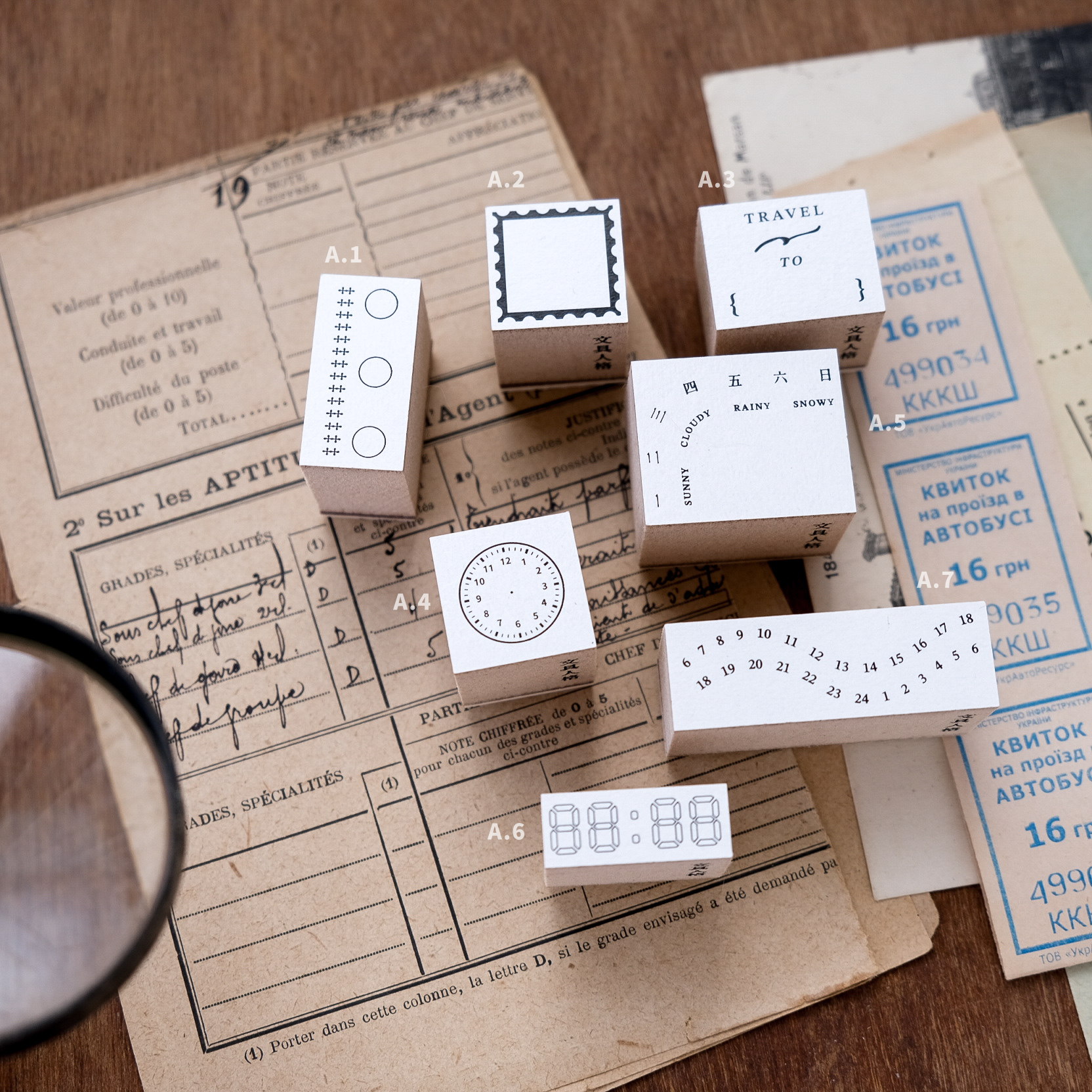 旅行規劃印章 A. set