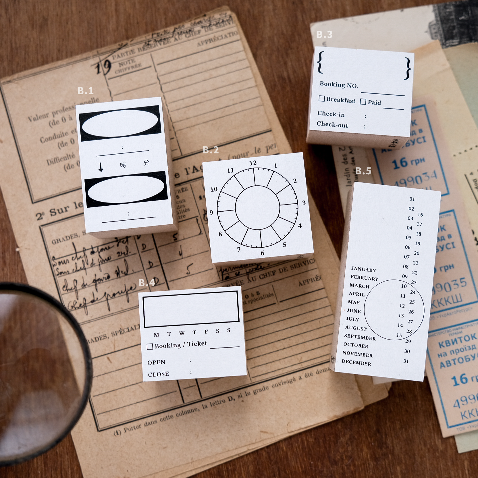 旅行規劃印章 B. set