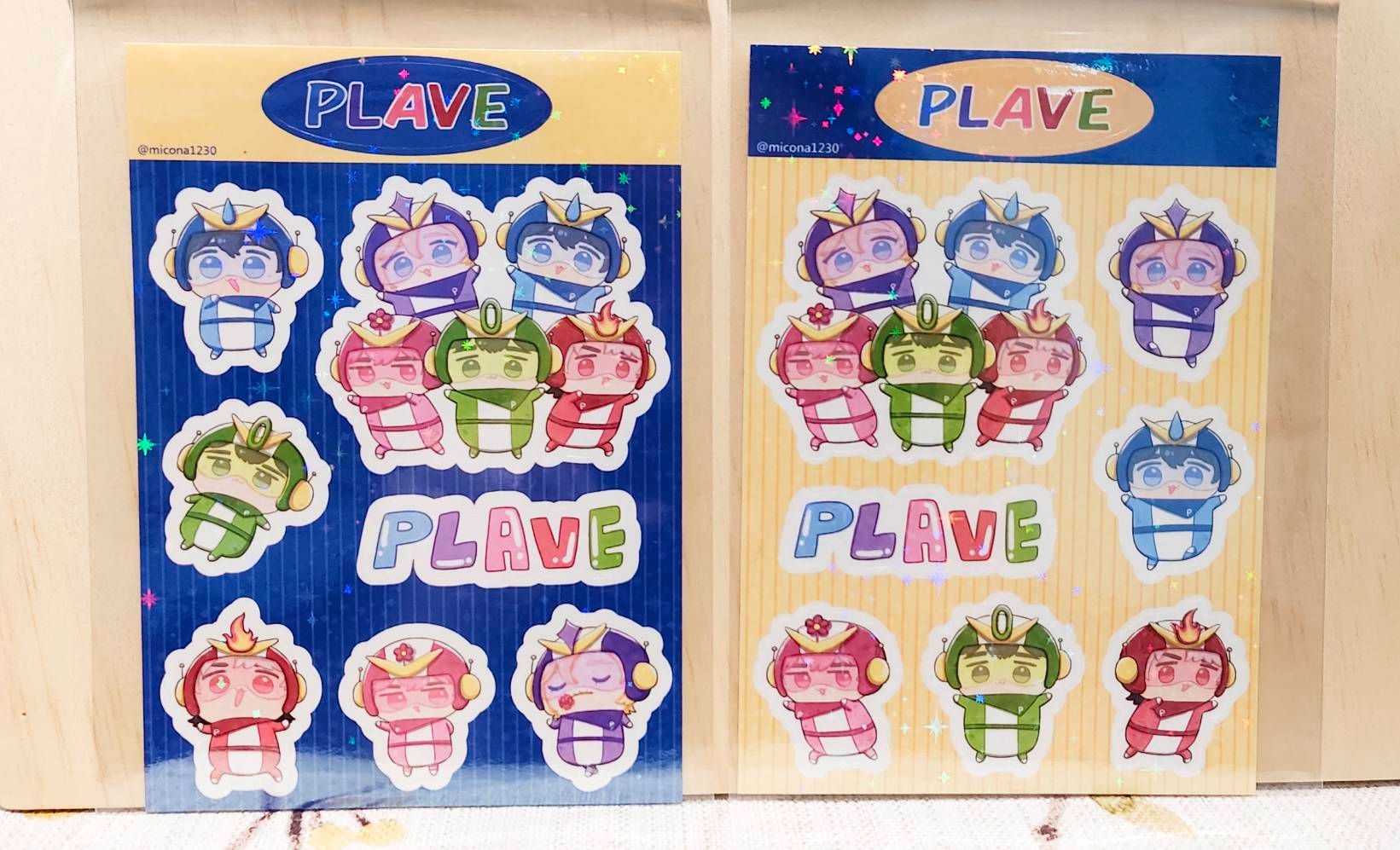 PLAV宇宙戰隊半斷貼紙  （實體請點開看喔~