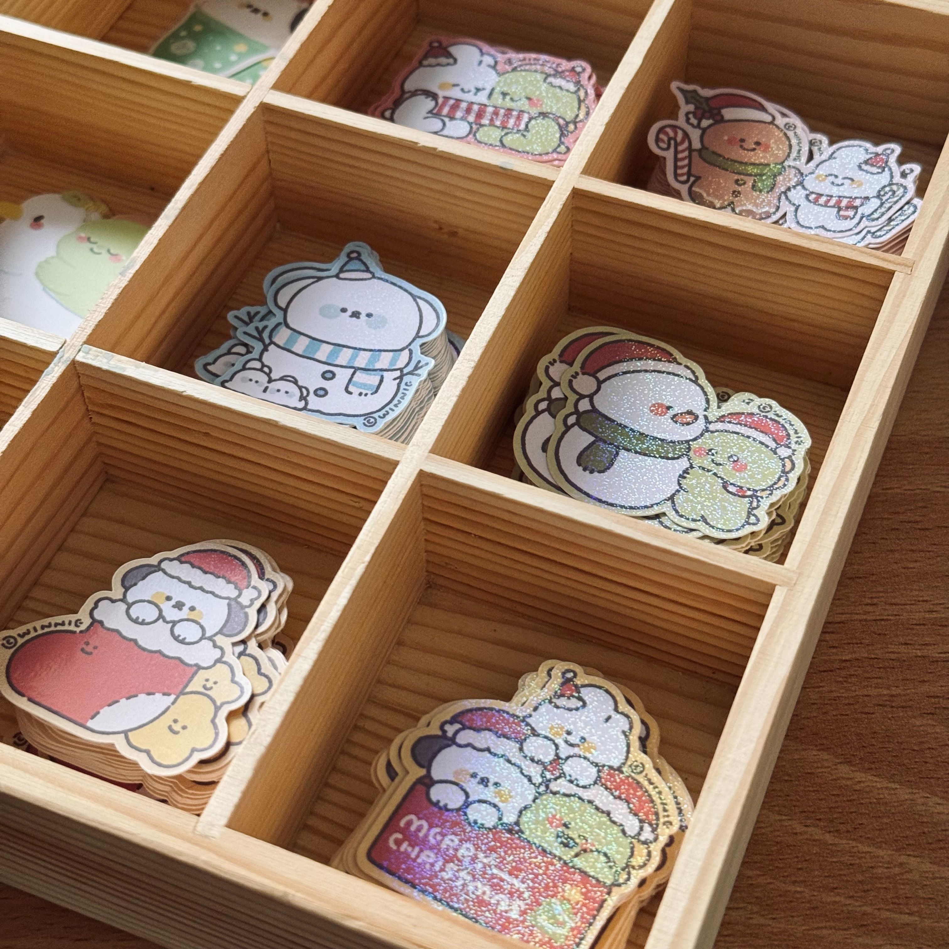 維尼有畫想說✨｜聖誕貼紙、鐵盒貼紙 .ᐟ