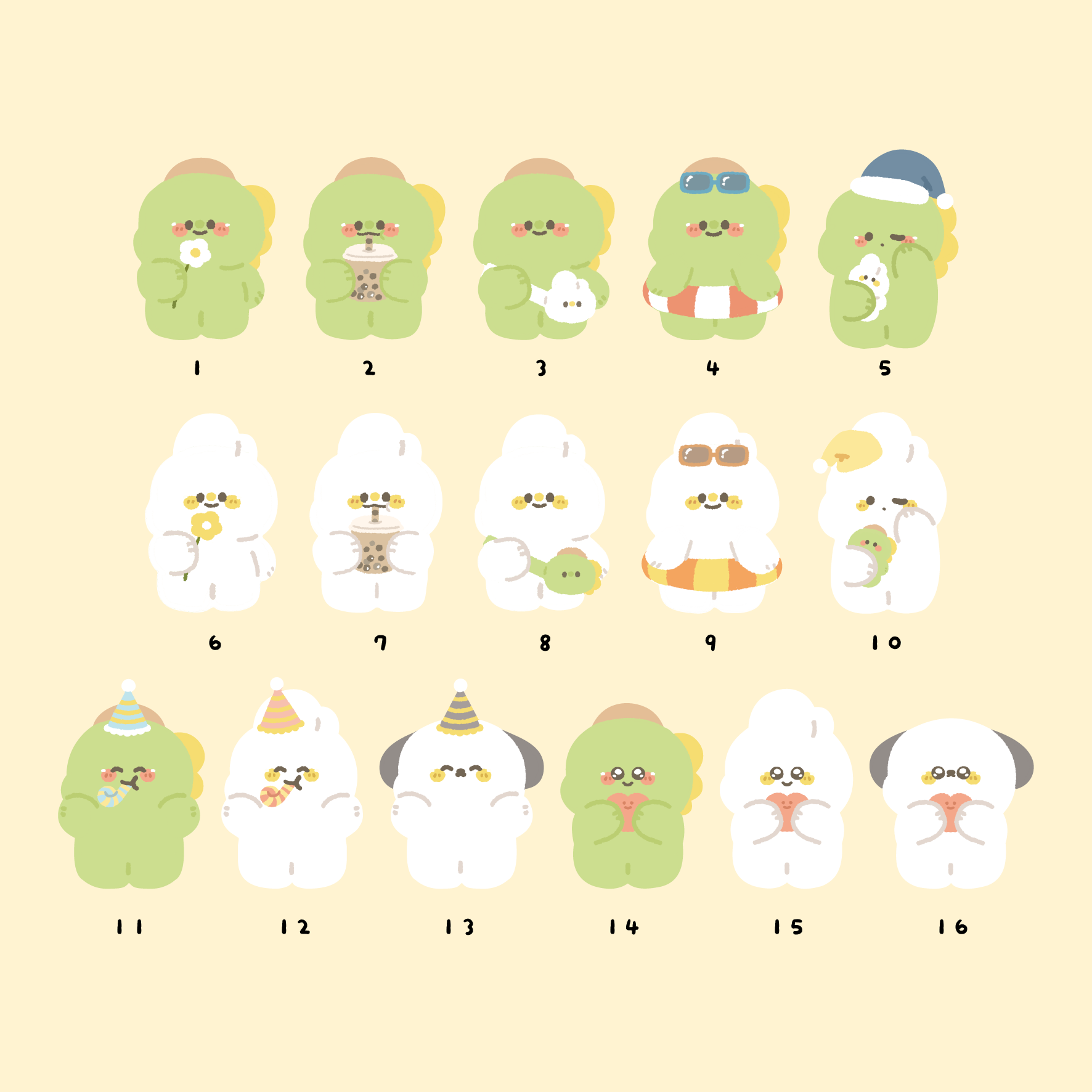 維尼有畫想說✨｜單張貼紙 .ᐟ