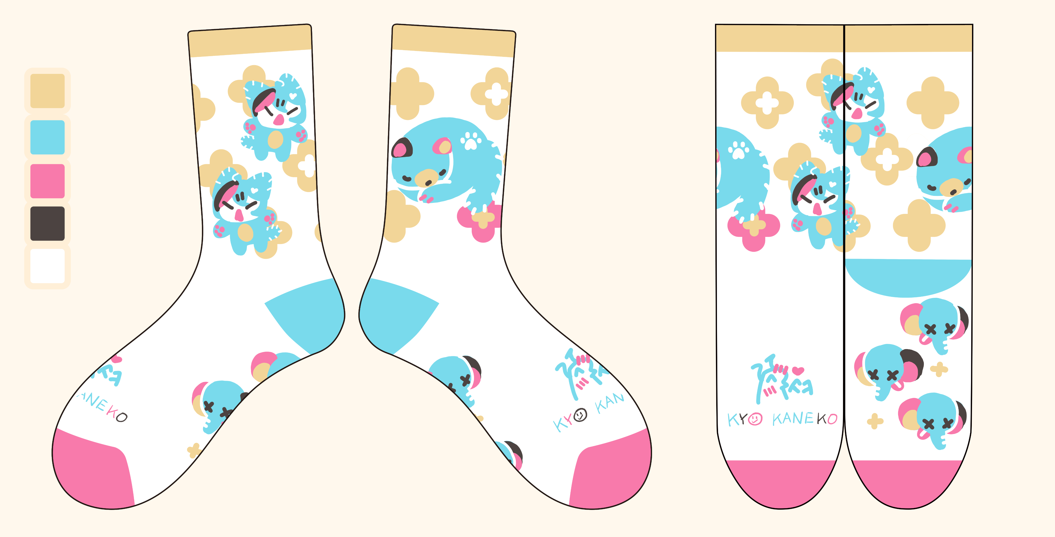 金子鏡印象中筒襪