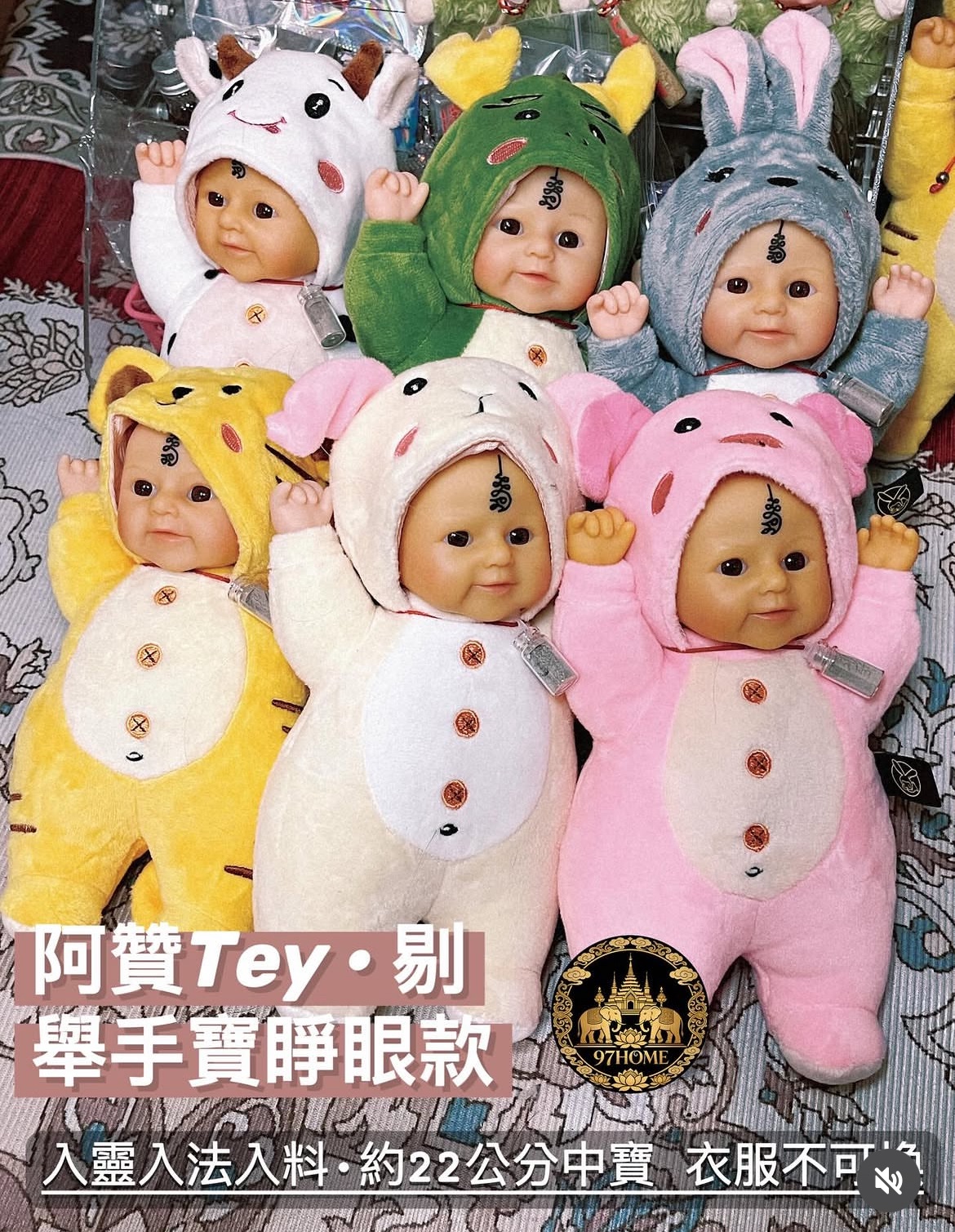 阿贊剔🇹🇭舉手寶睜眼款🍼入靈入法入料