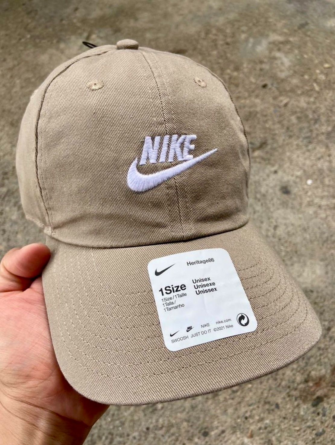 NIKE 奶茶 老帽 可調整 男女 FB5368-247