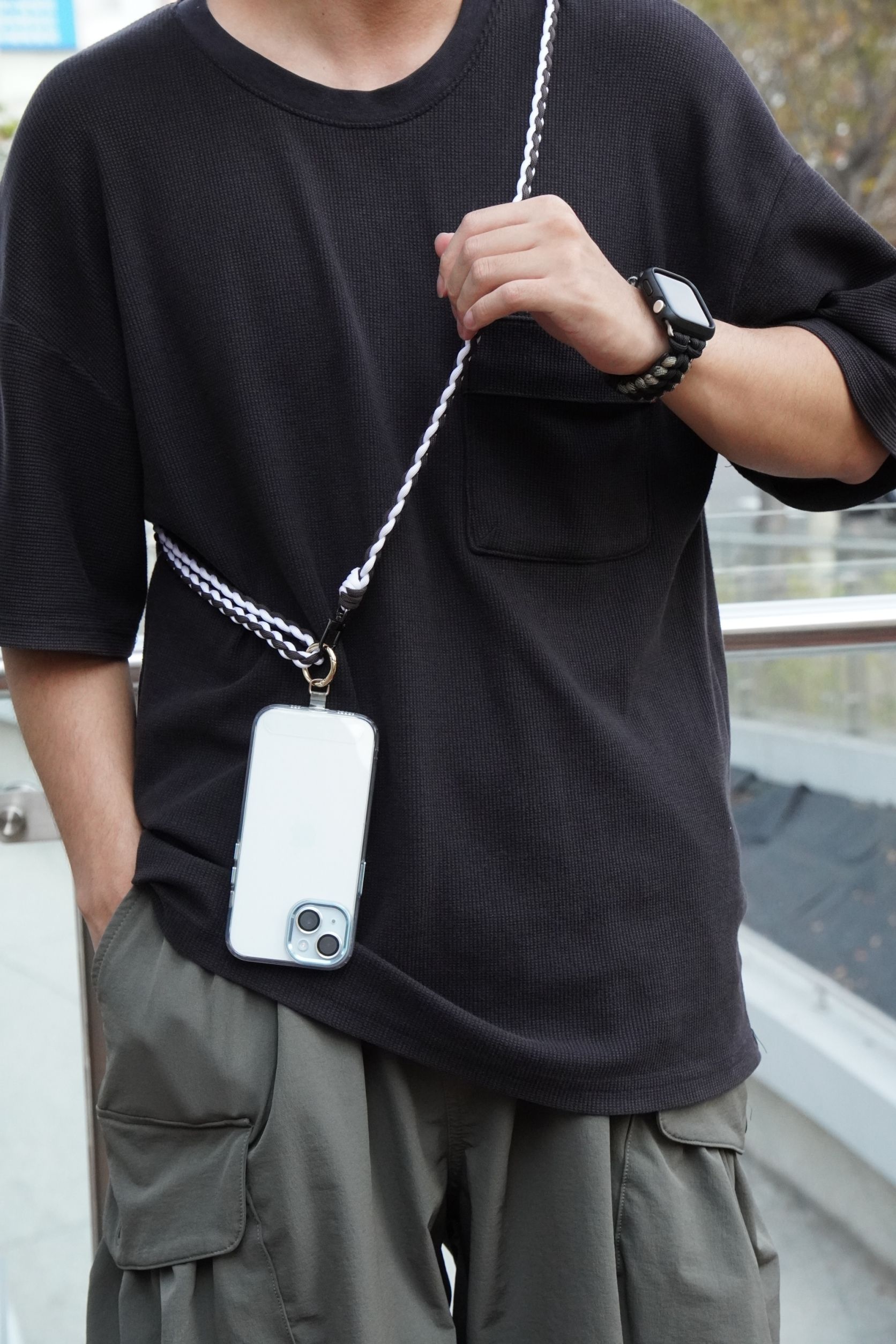 【客製化下單處】螺紋款手機背繩 | 不限長度使用