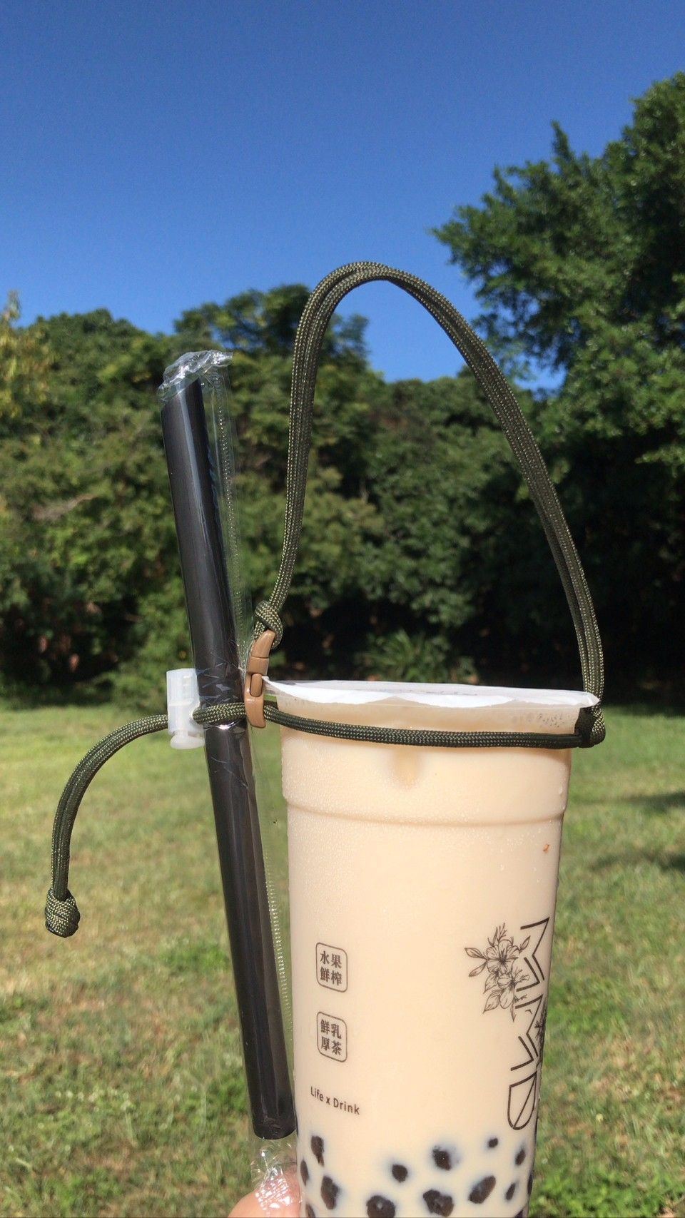 【客製化下單處】簡約款 - 單色傘繩杯套