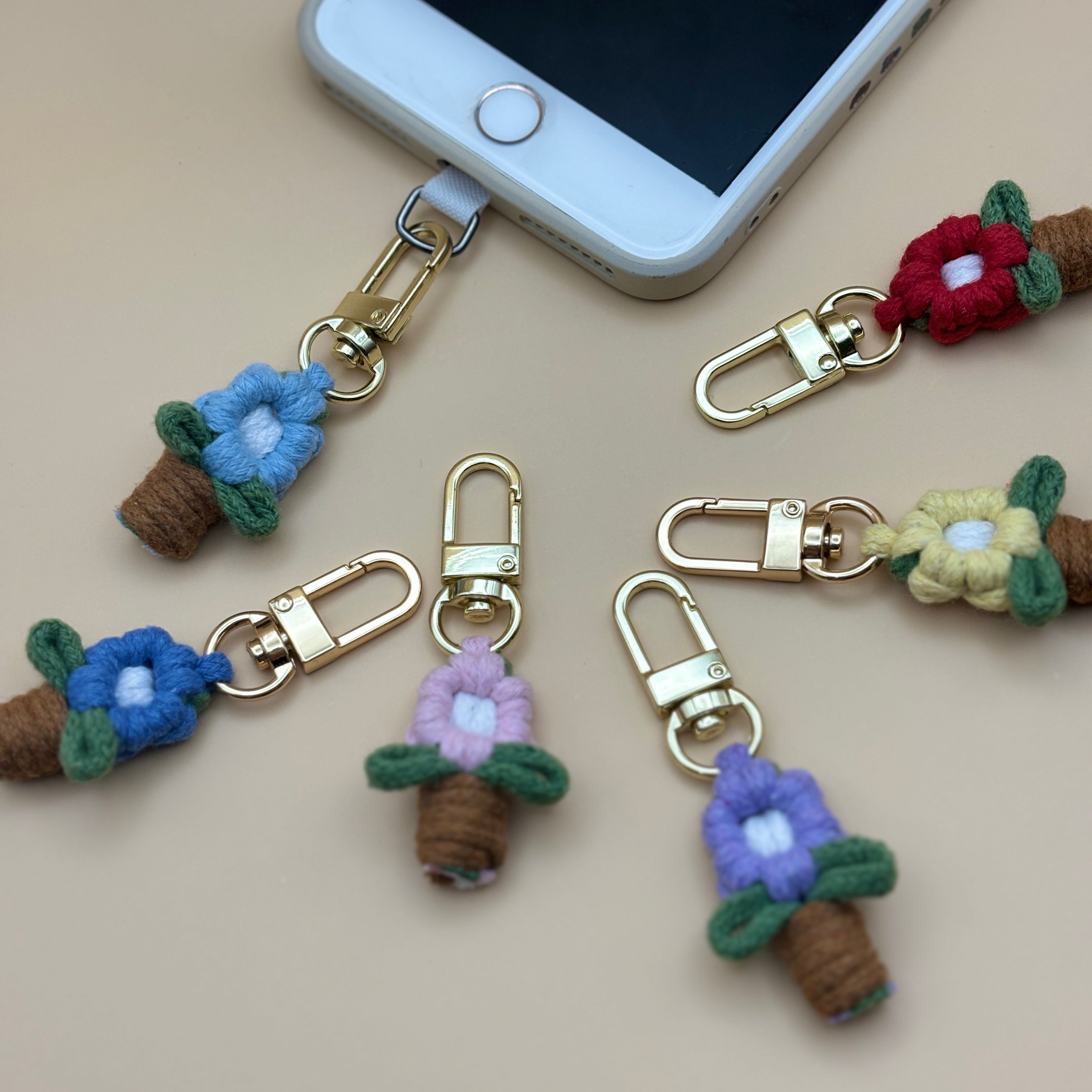 【客製化下單處】花花盆栽吊飾✿