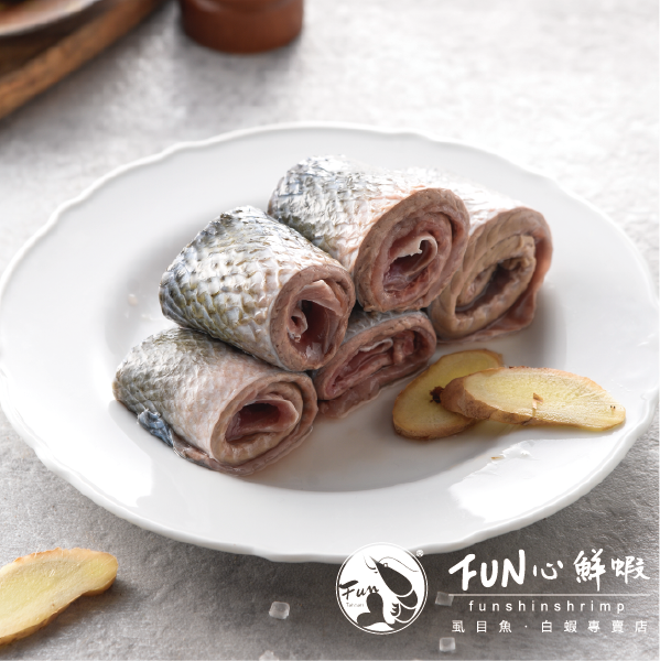 【Fun心鮮蝦】-帶肉虱目魚皮300g/包