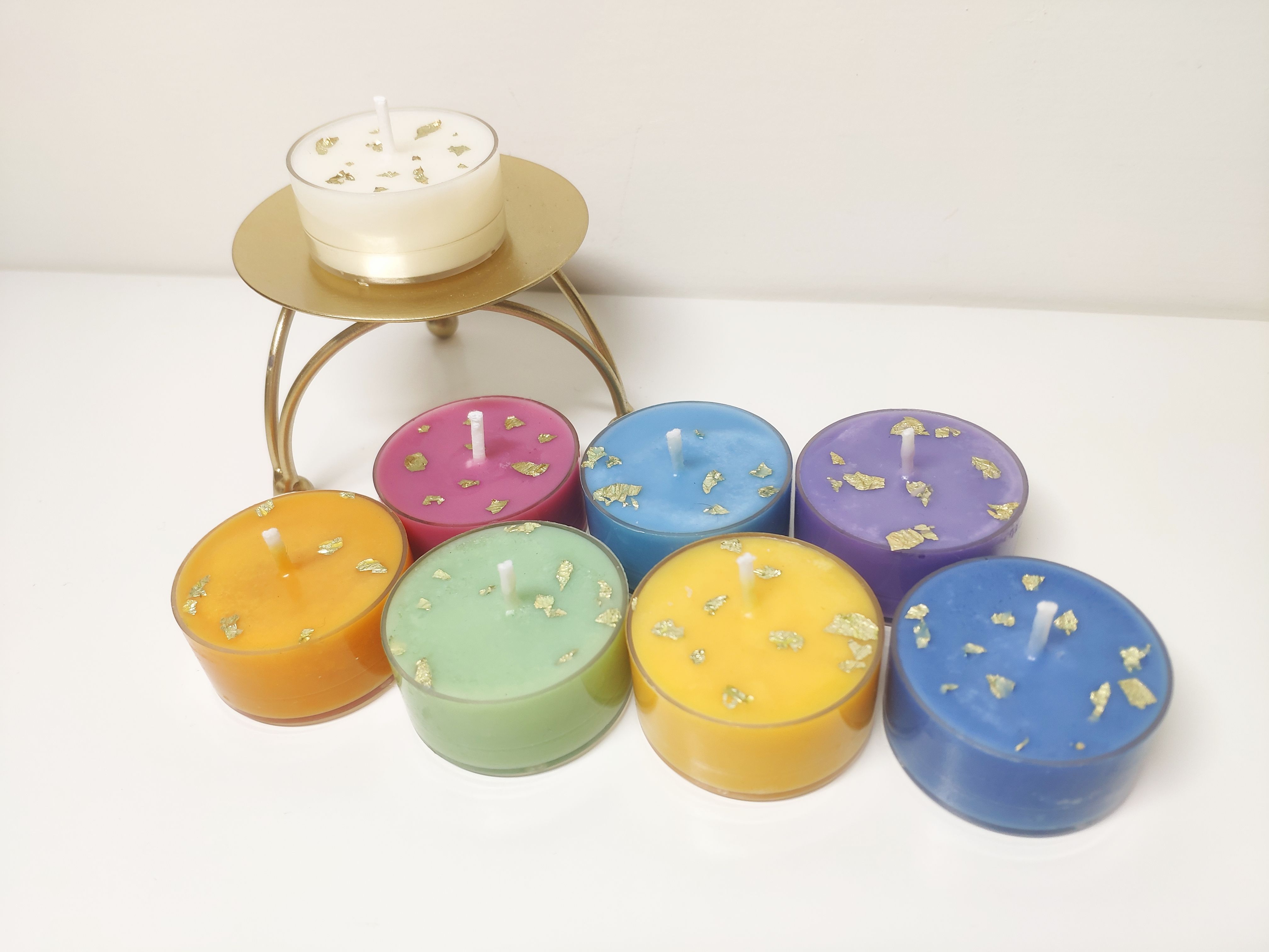 七脈輪茶蠟8入一組