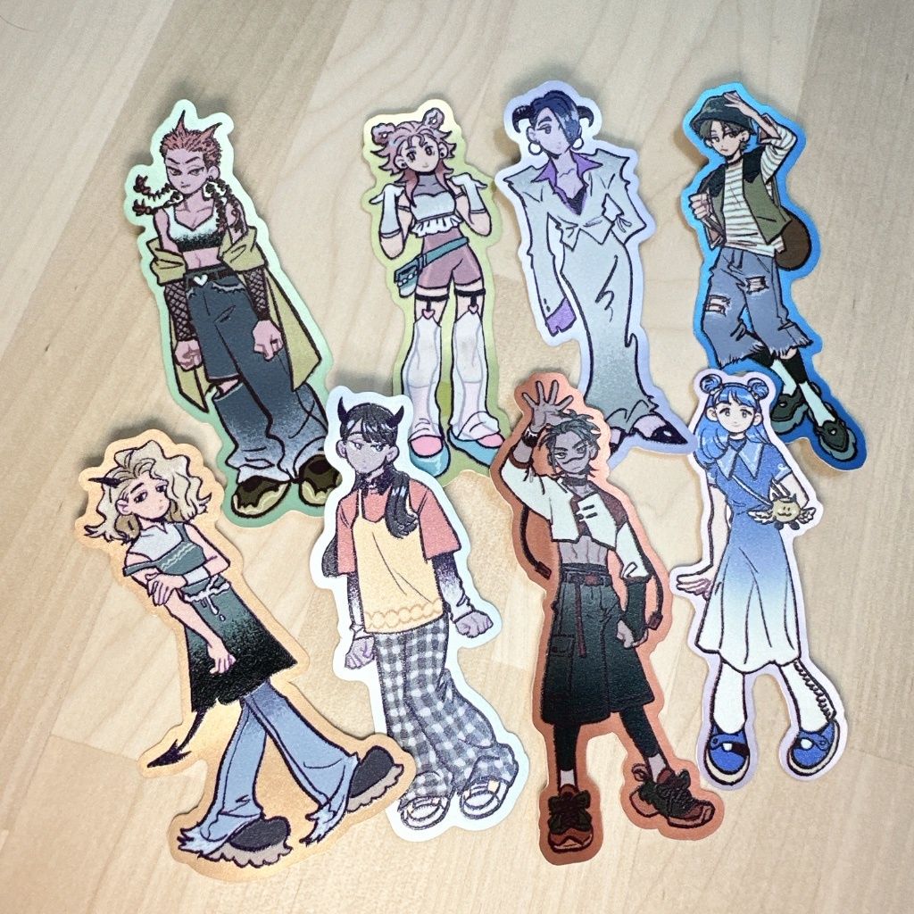 [貼紙]人物穿搭貼