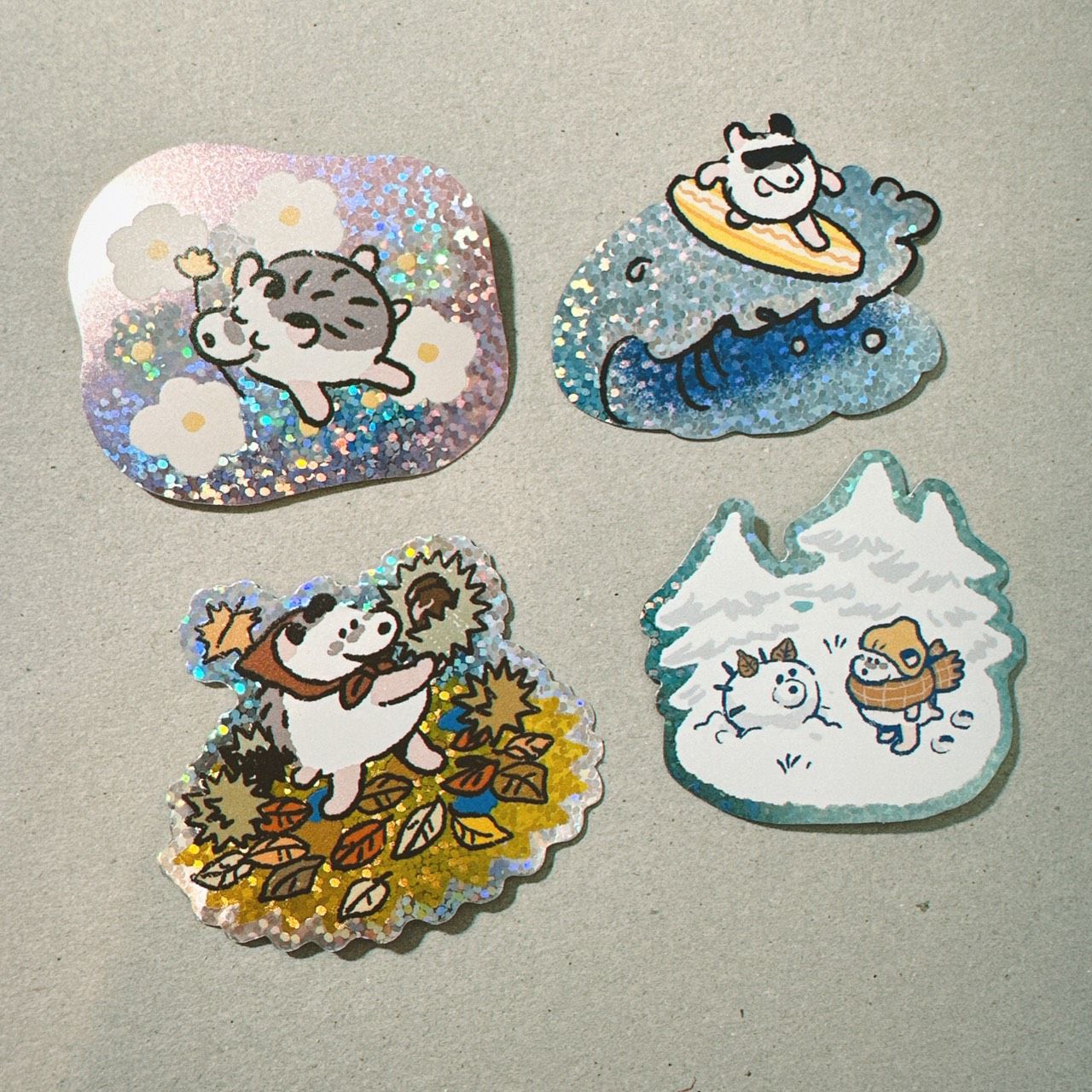 [貼紙+壓克力]歐姆四季