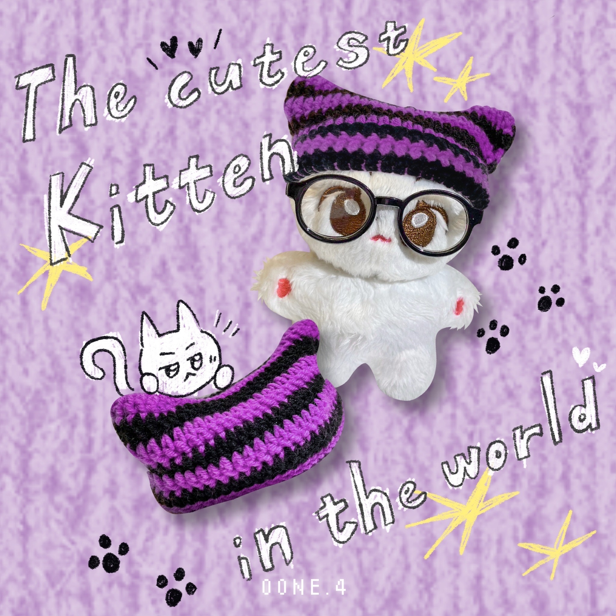 （售完不補）條紋喵帽