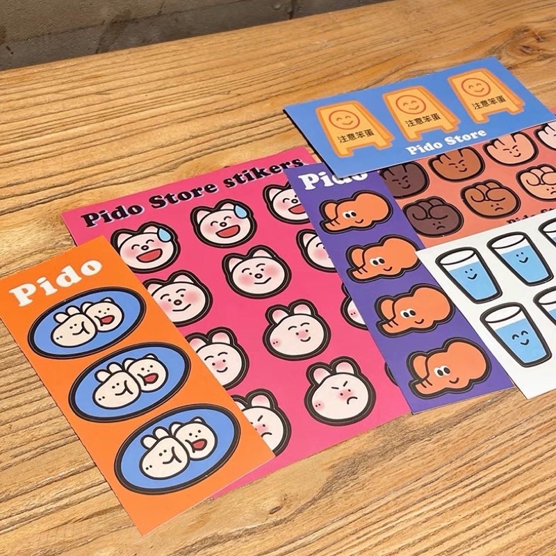 PIDO STORE 插畫貼紙組