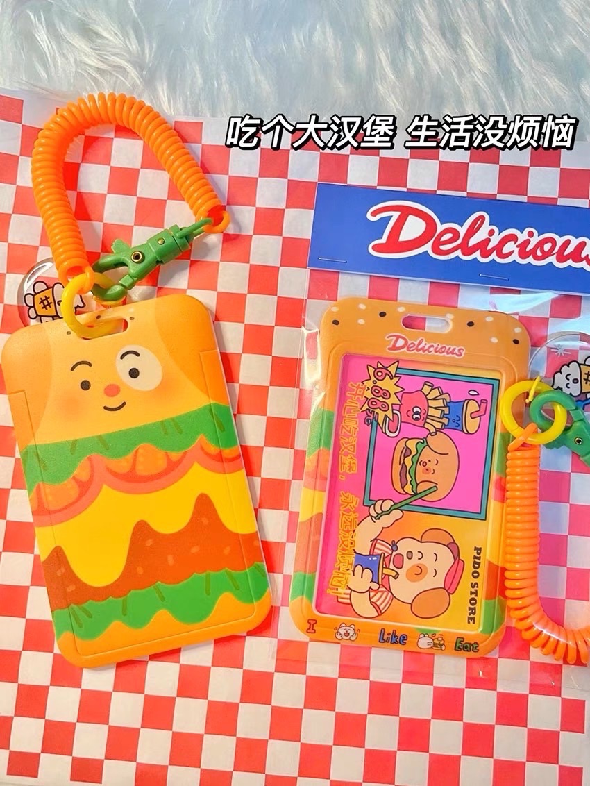 PIDO STORE 狗狗漢堡插畫卡套
