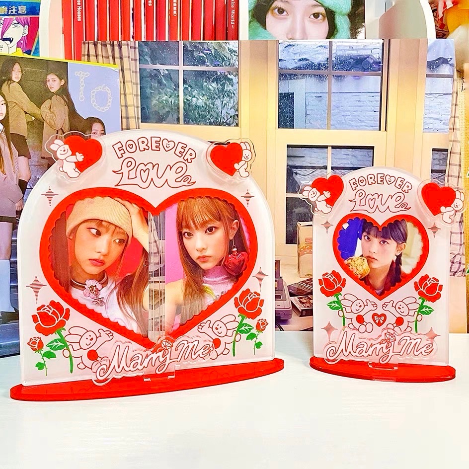 PIDO STORE 愛心壓克力插卡立牌