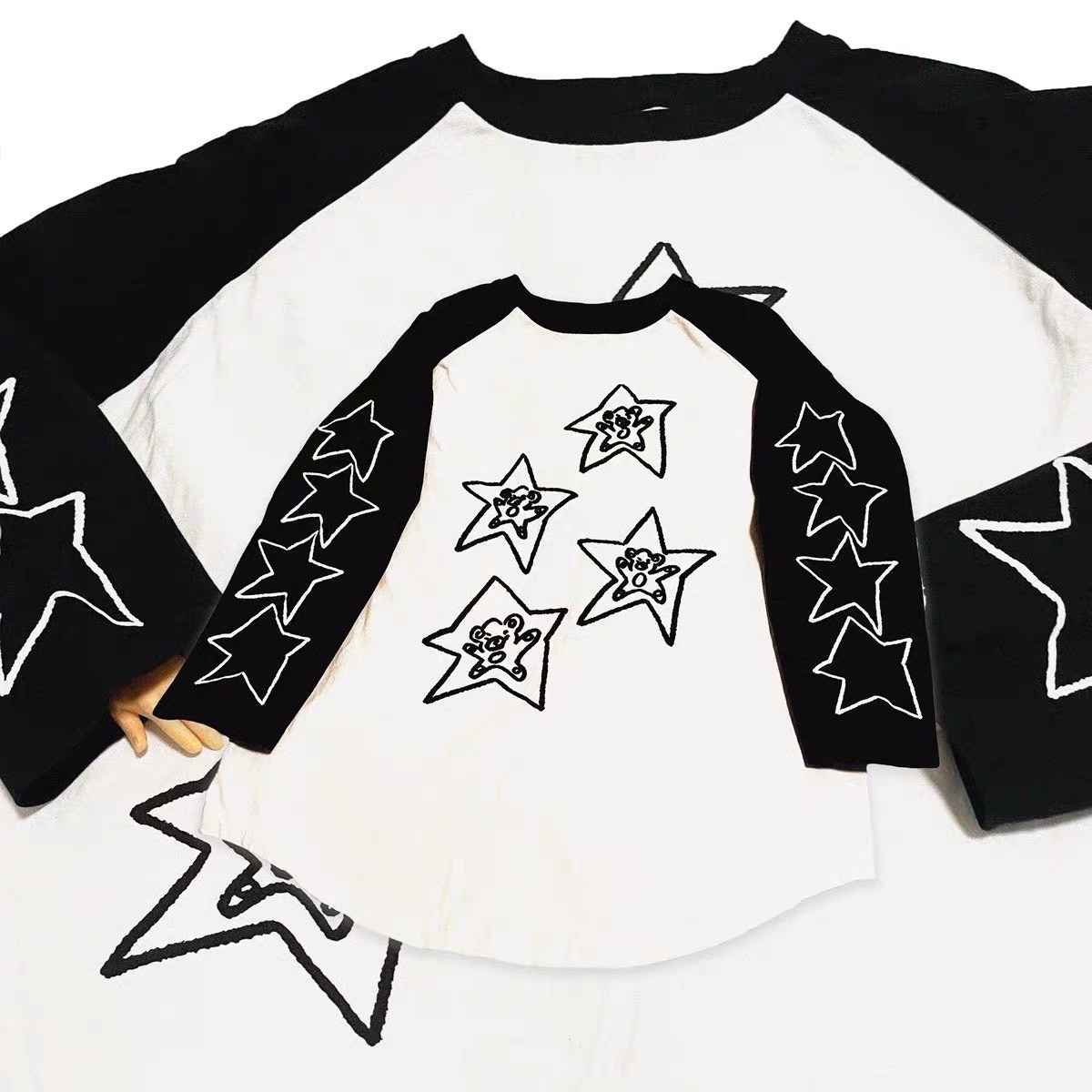 Koong0 is bear *星星 7分插肩T