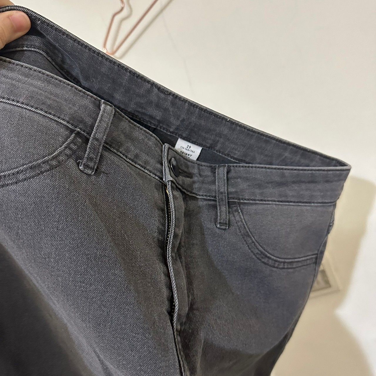 H＆M 灰黑牛仔褲