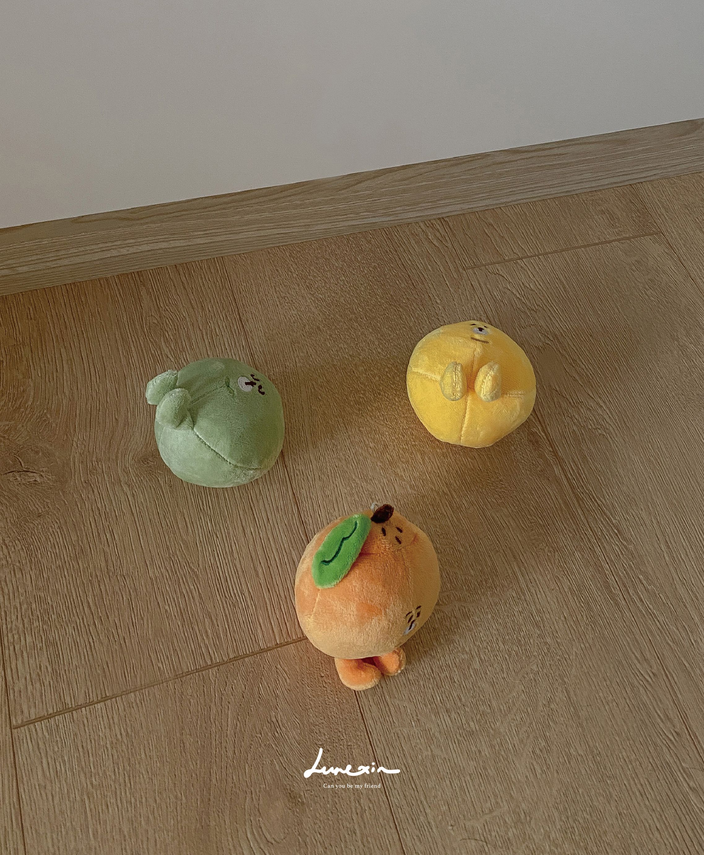 三色小橘子娃娃吊飾