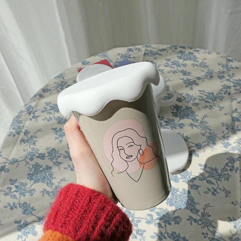 矽膠積雪杯蓋加厚食品級防塵可愛蓋子馬克杯水杯ins矽膠蓋