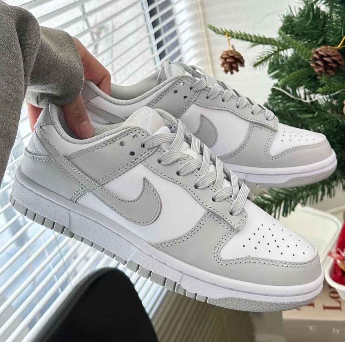 現貨 Nike 灰白DUNK LOW 男生