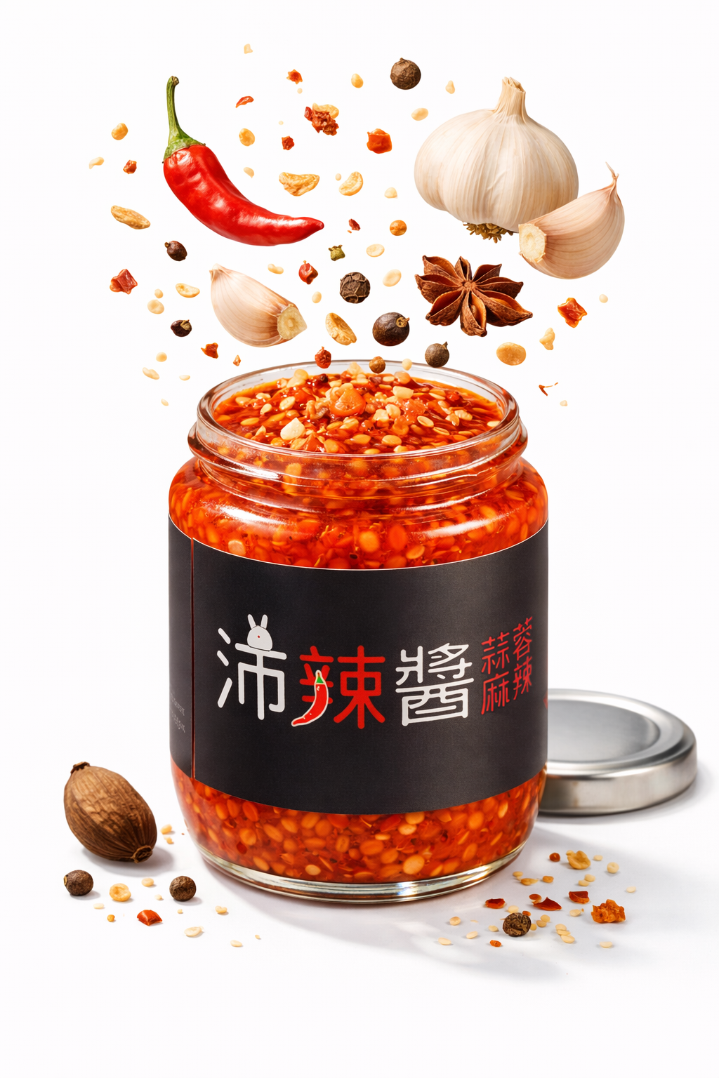 沛辣醬：蒜蓉麻辣醬（葷）