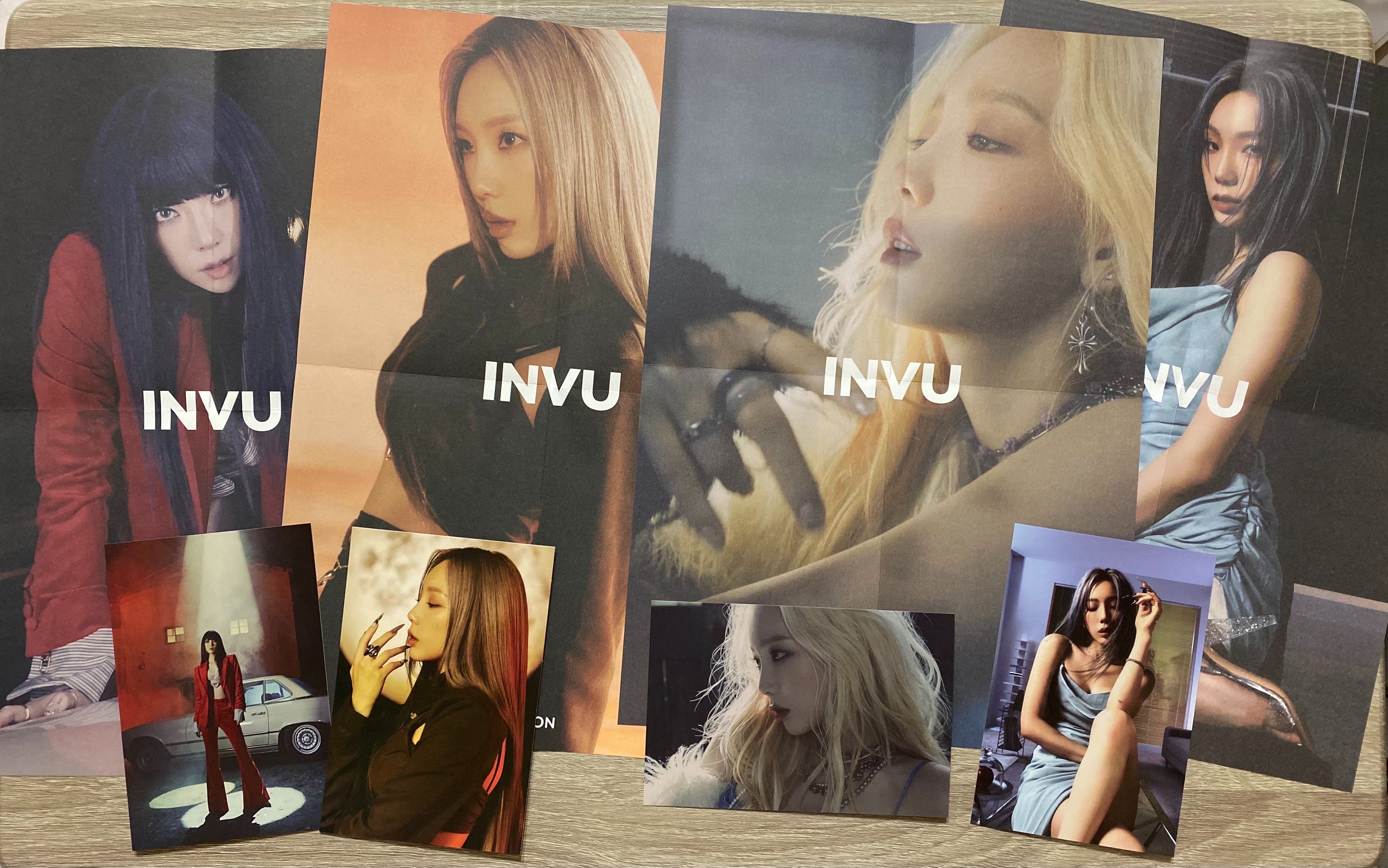 太妍INVU 藍橘版 明信片+摺疊海報 整套