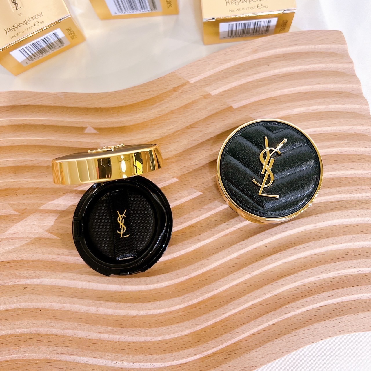 YSL 恆久完美霧光奢華皮革氣墊 限量迷你版5g