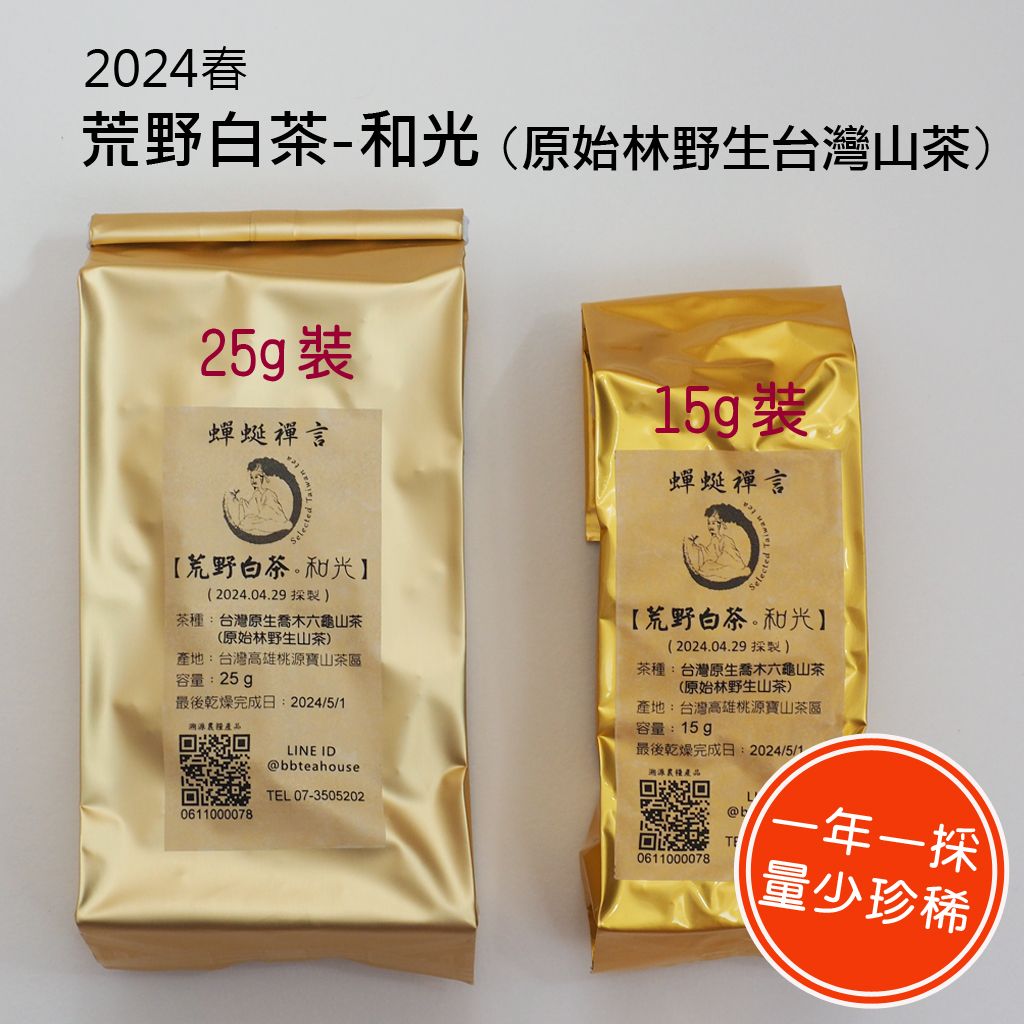 [蟬蜒禪言|野生茶 ] 荒野白茶-和光 2024春
