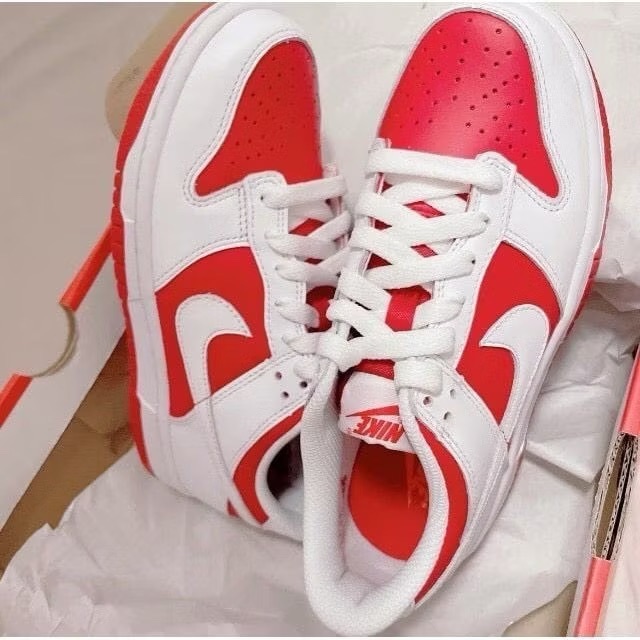 Nike Dunk LoW Red 白紅 大學紅 男生