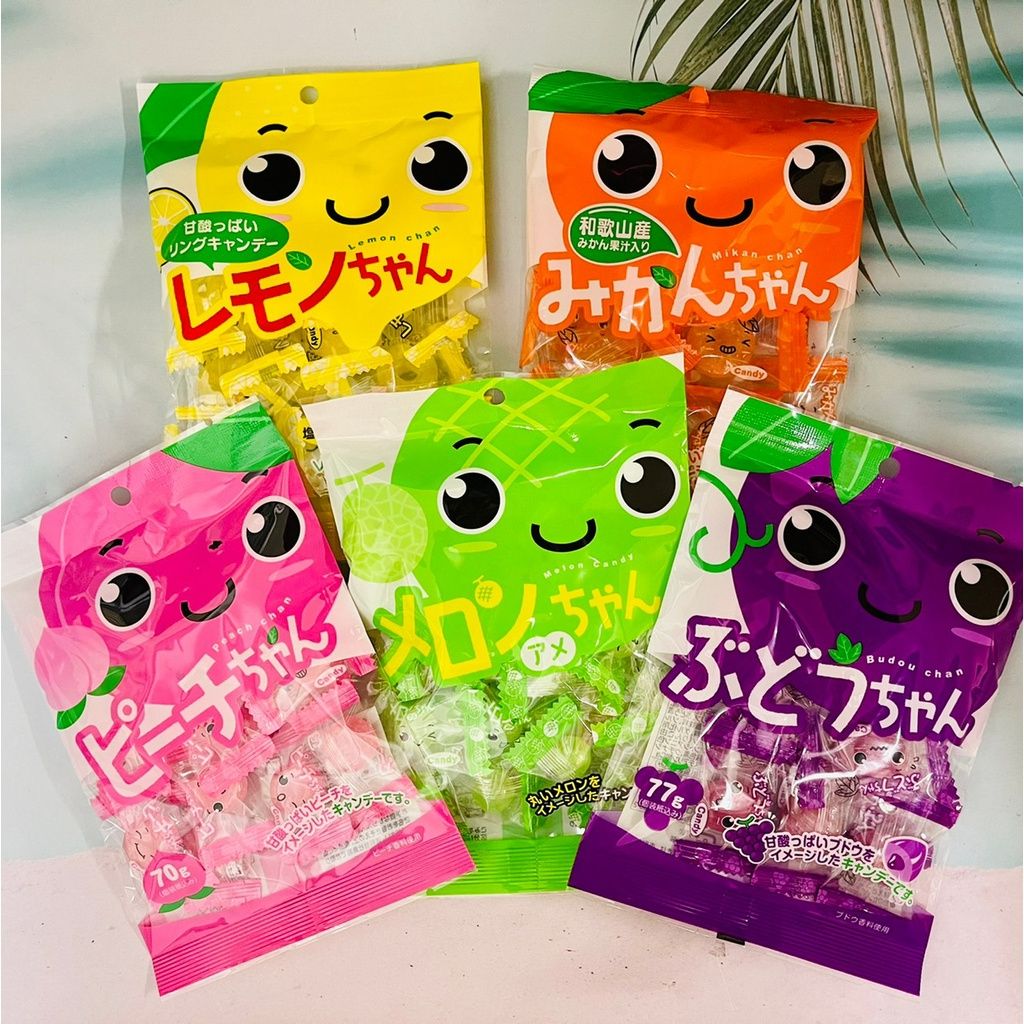 🎀日本川口製果 🌱水果糖 🍭硬糖🍭🍬水果風味水果糖🍈🍇🍊🍑