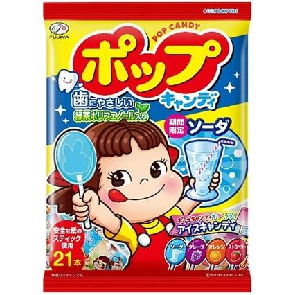 💌日本 不二家🍭 護齒棒棒糖 🍡水果果汁🧃🥤 茶多酚棒棒糖 🍬21支入