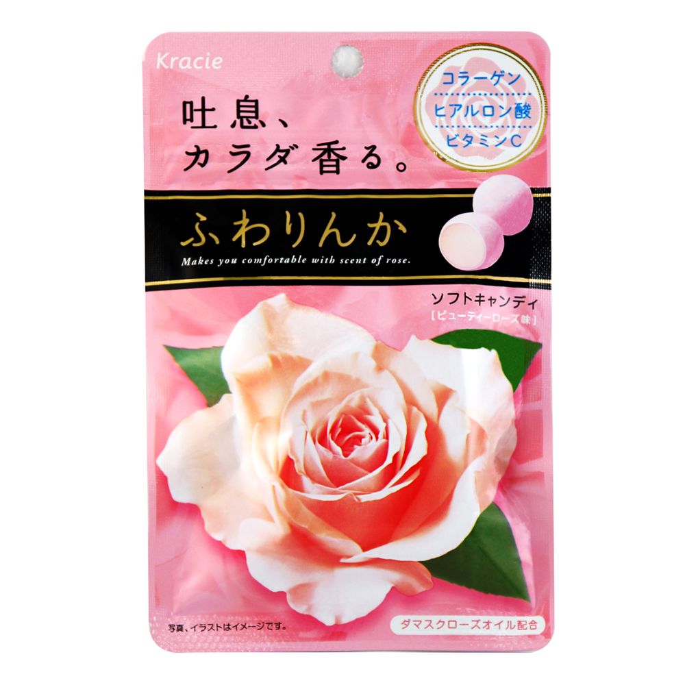 💦日本 Kracie 🌹玫瑰風味軟糖🍬口氣清新糖💎玫瑰糖🌹吐息香氛糖🍭