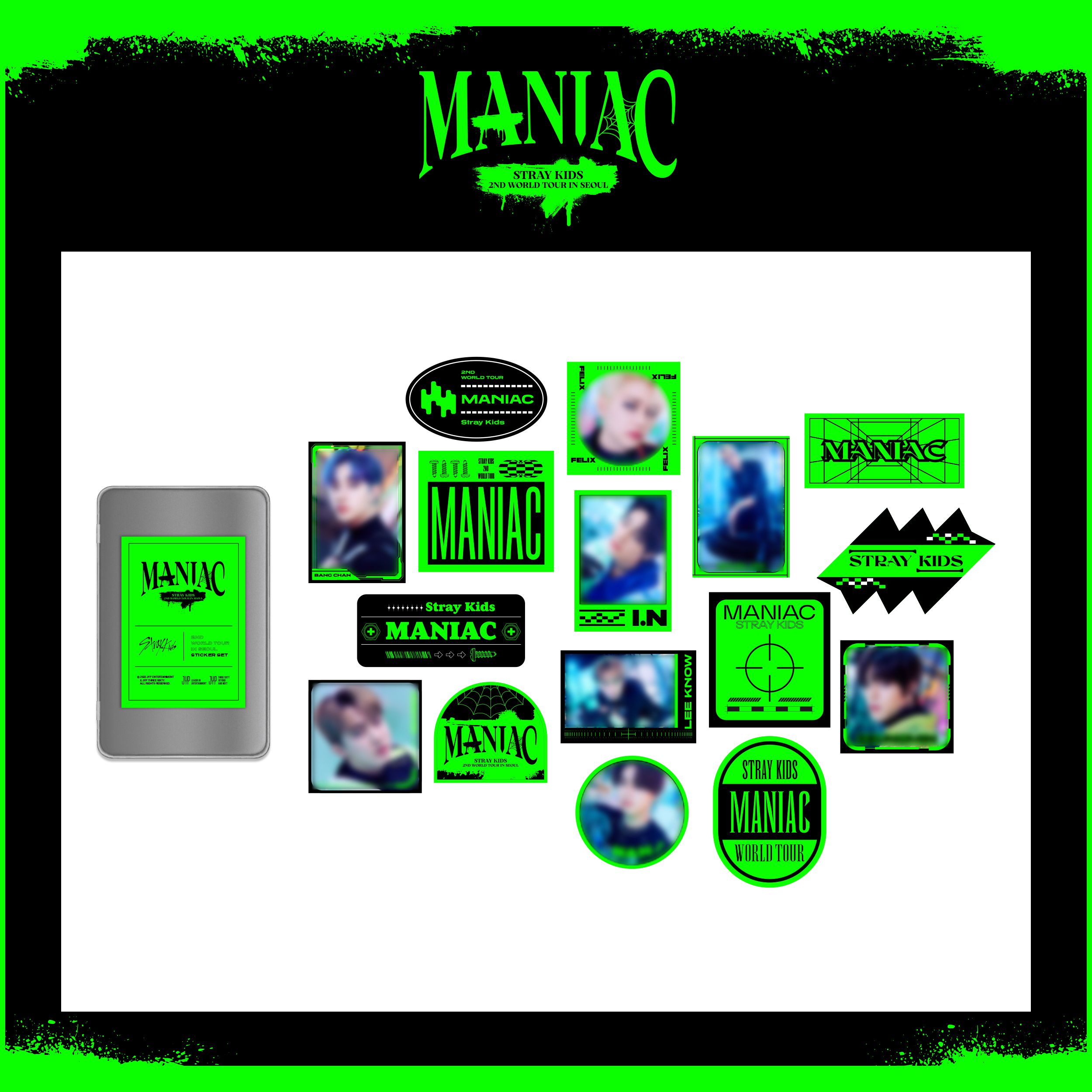 2ND WORLD TOUR [MANIAC] IN SEOUL -TIN CASE STICKER PACK