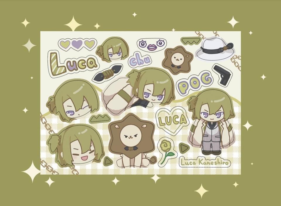 LUCA✨銀河膜Pog星星同人貼紙luxiem✨nijisanjien