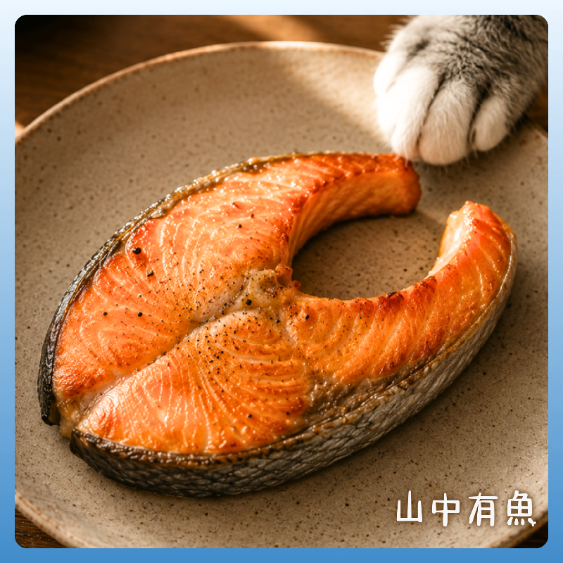 空運鮮鮭 肚洞輪切片｜智利鮭魚 肥美鮭魚片