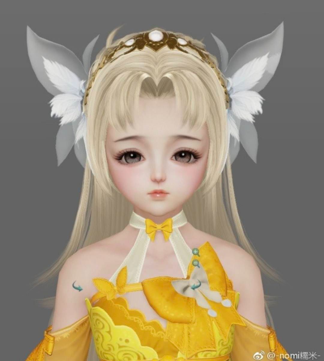 劍三 狐金蘿莉（頭飾+假髮）