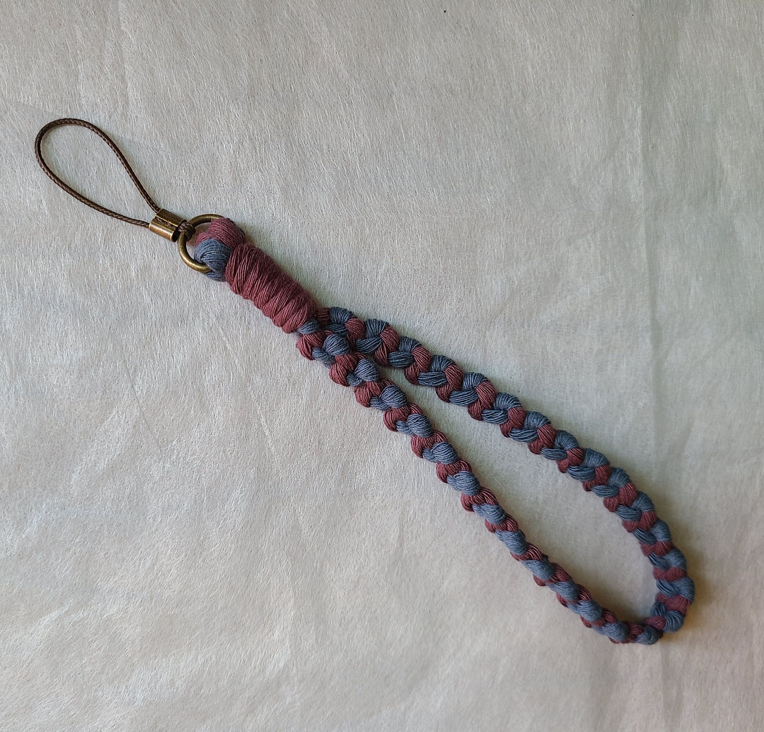 🐷豬羊編色🐑 【愛心】macrame 編織 手機 識別證 掛繩 掛脖 側背 DIY 可客製 夾片 純手作